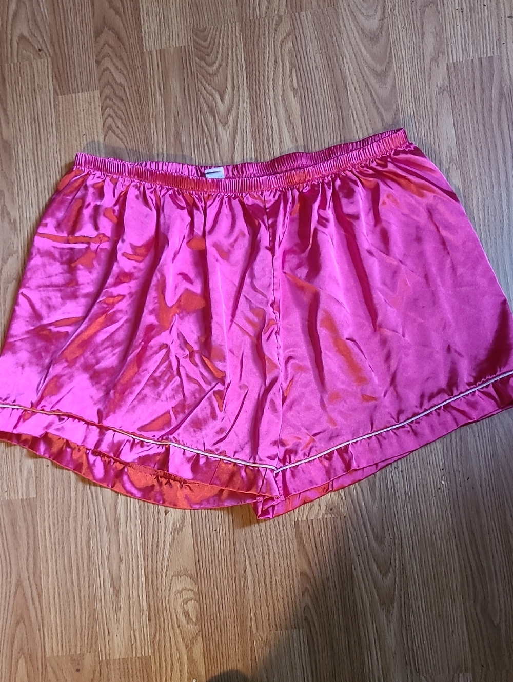 Women's Satin Sleep Shorts - Hot Pink